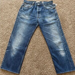 Re/Done Women's Blue Boyfriend Jeans